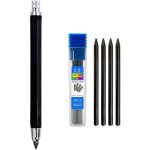 Gjfty - crayon a dessin en mtal de 5, 6 mm avec 4 mines 2b, 4b, 6b, 8b, 8b, professionnel, esquisse, ...
