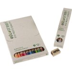 Gjfty - edugreen, lot de 16, 12 crayons de couleur, 3 stylos (or, argent, graphite) avec mine de qualit ...