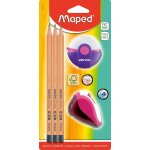 Gjfty - - kit de dmarrage pour elves en bois certifi fsc - 3 crayons black'peps, 1 gomme zenoa, 1 ...
