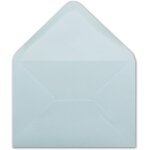 Glxx lot de 25 enveloppes bleu clair format c5 16, 2 x 22, 7 cm 100 g / m fermeture a rabat a fermeture ...