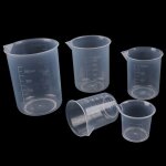 Gobelet doseur en plastique transparent, verre doseur volumtrique de 250ml / 150ml / 100ml / 50ml / ...