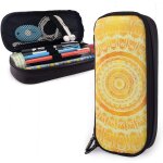 Golden sun mandala trousse a crayons de grande capacit avec fermeture eclair pour l'cole et le bureau, ...