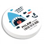 Gomme blanche ronde synth�tique shark attack milan