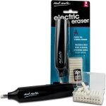 Gomme electrique - 30 recharges incluses, fonctionnant a piles - id�al pour un effacement facile et confortabl ...