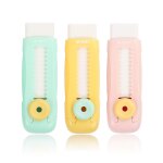 Gomme macaron r�tractable cr�ative, 1 pi�ce, gomme professionnelle, al�atoire, simple, push pull, fournitures ...