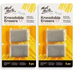 Gommes ptrissables signature 2pc 2pack, crer un highlighter, effacer ou eclaircir les dessins au fusain, ...