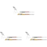 Gothicana by emp2185 roller a encre gel - blanc, or, argent (mtallis) - etui de 3 - , 7 mm - stylo ...