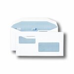 Gpv boite de 1000 enveloppes patte trap�ze blanches c6 / c5 115x229 80 g