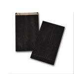 Gpv boite de 250 pochettes cadeau a soufflet noires 120x200 60 g / m
