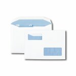 Gpv bo�te de 500 enveloppes blanches c5 162x229 80 g fen�tres 45x100