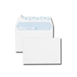 Gpv bo�te de 500 enveloppes blanches c6 114x162 80 g / m bande de protection
