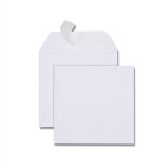Gpv bo�te de 500 enveloppes carr�es blanches 150x150 90 g / m