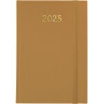 Grafoplas florence agenda annuel 2025 1 jour par page bronze 14, 5 x 21 cm couverture rembourre vinyle ...