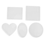 Grands moules en r�sine de silicone epoxy brillante, y compris les moules de moulage ronds, carr�s, rectangles ...