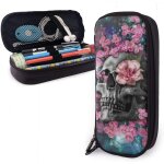 Grand sac �� stylos multi fleurs color��es crane de sucre galaxie organisateur sac de papeterie ��tui ...