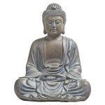 Grande statue zen de bouddha pour la mditation en plein air, dcoration de jardin, sculpture assise