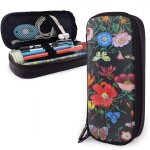 Grande trousse a crayons pour gar�ons et filles - motif floral et papillon - grande trousse a crayons ...