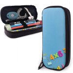 Grande trousse a crayons pour gar�ons et filles avec motif de stylo a bille, pour etudiant, universit�, ...