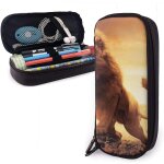 Grande trousse a crayons lion hurlant pour gar�ons et filles - grande trousse a crayons pour etudiants, ...