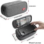 Grande trousse a crayons, grande capacite, grande pochette de rangement, 3 compartiments, organiseur ...