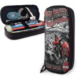Grande trousse de maquillage de voyage harley davidson pour femmes et filles