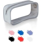 Grande trousse scolaire, trousse transparente scolaire garcon et fille, trousse toilette transparente ...