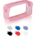 Grande trousse scolaire, trousse transparente scolaire garcon et fille, trousse toilette transparente ...