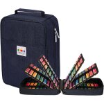 Grande trousse xxl avec 270 fentes de rangement pour stylos, crayons aquarelle, marqueurs et stylos gel, ...