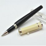 Greta garbo - stylo a bille mb noir et blanc, stylo a bille roulante, stylo plume, bureau, haute qualit, ...