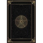Grimoire vierge pentacle lunaire noir