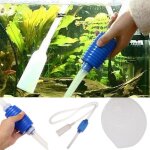 Prix de gros nouvelle arrive siphon vide pompe a eau gravier nettoyeur aquarium filtre outil clair