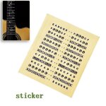 Guitare fretboard notes carte etiquettes autocollant touche fret d�calcomanies pour 6 cordes acoustique ...