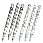Haile 4 / 6pcs permanent imperméable a l'eau brosse métallique peinture marqueur stylos bricolage moule ... Haile 4 / 6pcs permanent imperméable a l'eau brosse métallique peinture marqueur stylos bricolage moule ...