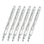 Haile 4 / 6pcs permanent imperméable a l'eau brosse métallique peinture marqueur stylos bricolage moule ... Haile 4 / 6pcs permanent imperméable a l'eau brosse métallique peinture marqueur stylos bricolage moule ...