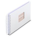 Hama album a spirale  fine art , 24 x 17 cm, 50 pages blanches, blanc