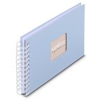 Hama album a spirale  fine art , 24 x 17 cm, 50 pages blanches, lagune