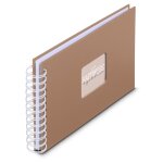 Hama album a spirale  fine art , 24 x 17 cm, 50 pages blanches, mousse