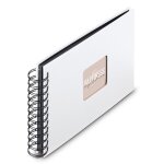 Hama album a spirale  fine art , 24 x 17 cm, 50 pages noires, blanc