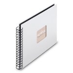 Hama album a spirale  fine art , 28 x 24 cm, 50 pages noires, blanc