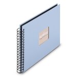Hama album a spirale  fine art , 28 x 24 cm, 50 pages noires, lagune