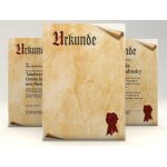 Hamiltion - certificat papier parchemin  certificat  avec motif 10 feuilles de format a4 190 g / m papier ...