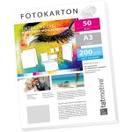 Hamiltion - fa3200m50 lot de 50 feuilles de papier photo blanc mat 200 g imprimante laser format a3
