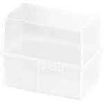 Han bo�te a fiches, a6 paysage, plastique, blanc translucide