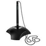 Han porte - stylo delta, en plastique, noir, antid�rapant