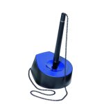 Han salsa 1770 - 34 support pour stylo avec cha�ne polystyr�ne noir / bleu 59 x 150 mm (import allemagne) ...