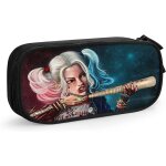 Harley - quinn trousse a crayons grande capacit� sac a cosm�tiques de voyage trousse a fermeture eclair ...