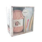 Le headband tricot it yourself - coffret avec 1 pelote de fil a tricoter, 1 paire d'aiguilles circulaires ...