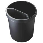 Helit corbeille a papier en plastique, ronde, 30 litres, rouge Helit corbeille a papier en plastique, ronde, 30 litres, rouge
