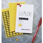 Hellermanntyton - 598 - 92427 tag124fb - 270 - ye etiquette helasign 19 x 11 mm couleur de la surface ...