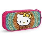 Hello kitty trousse a crayons avec fermeture eclair pour etudiants rose